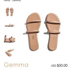 TKEES Gemma sandal in cocobutter